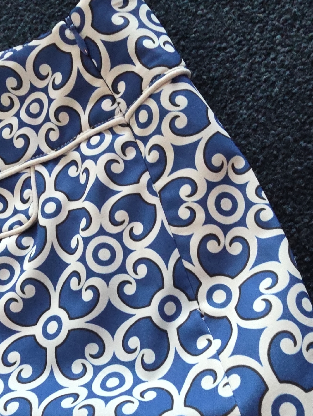 EP Pro Golf Sports Skort Skirt Blue & White Side Zip Size 10 - Picture 5 of 9